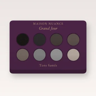 Palette yeux Grand Jour créative – Maison Nuance, 9 × 1 g, teinte Tons fumés