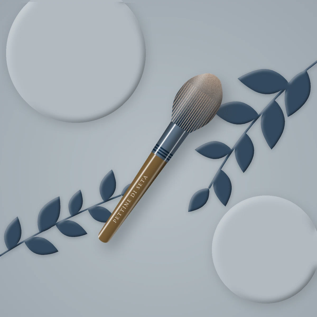 Brosse de soin en bois de pommier – Pettine di Seta, photo d'ambiance
