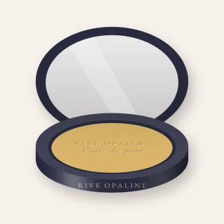 Enlumineur Voile de Soie au beurre de karité – Rive Opaline, boîtier 7 g, teinte Doré