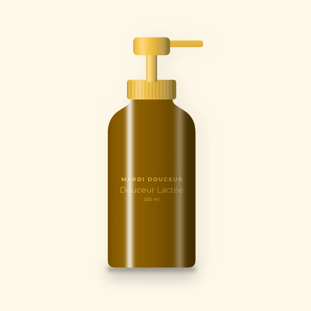 Lait corps Douceur Lactée anti-dessèchement – Mardi Douceur, flacon-pompe 250 ml