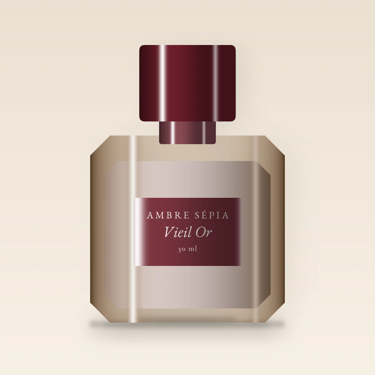 Parfum Vieil Or à la rose de mai – Ambre Sépia, flacon 30 ml
