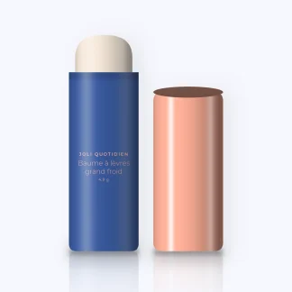 Baume à lèvres grand froid à l'huile de rose musquée – Joli Quotidien, stick 4,8 g