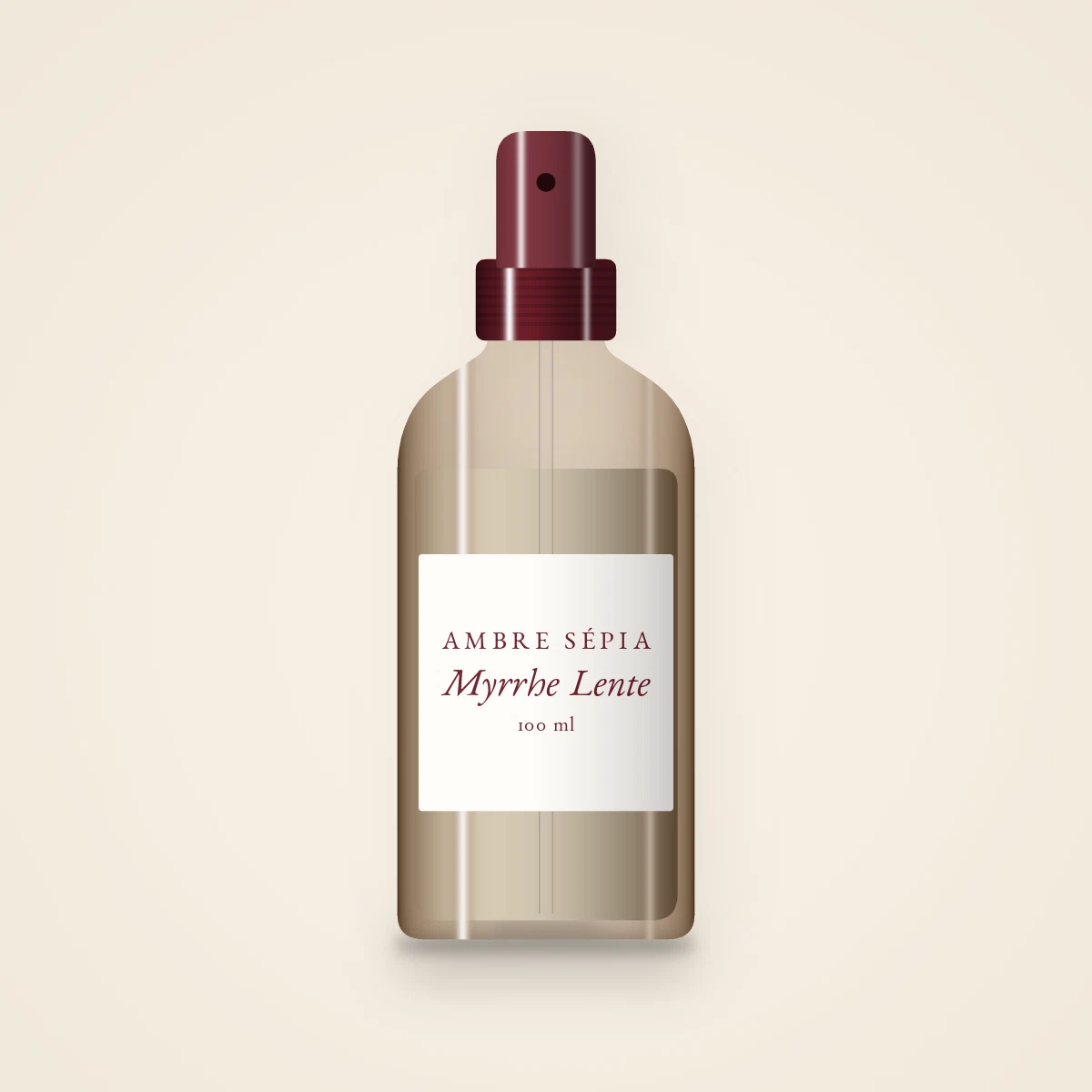 Brume Myrrhe Lente pimpante – Ambre Sépia, flacon spray 100 ml