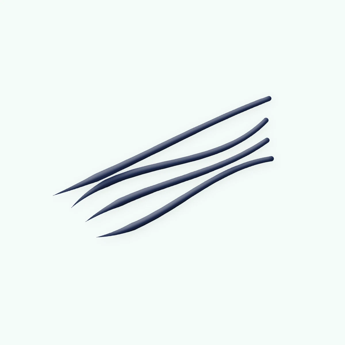 Eyeliner ultra-précis Brume de Jeju – Sanbit, aperçu de la teinte Bleu nuit