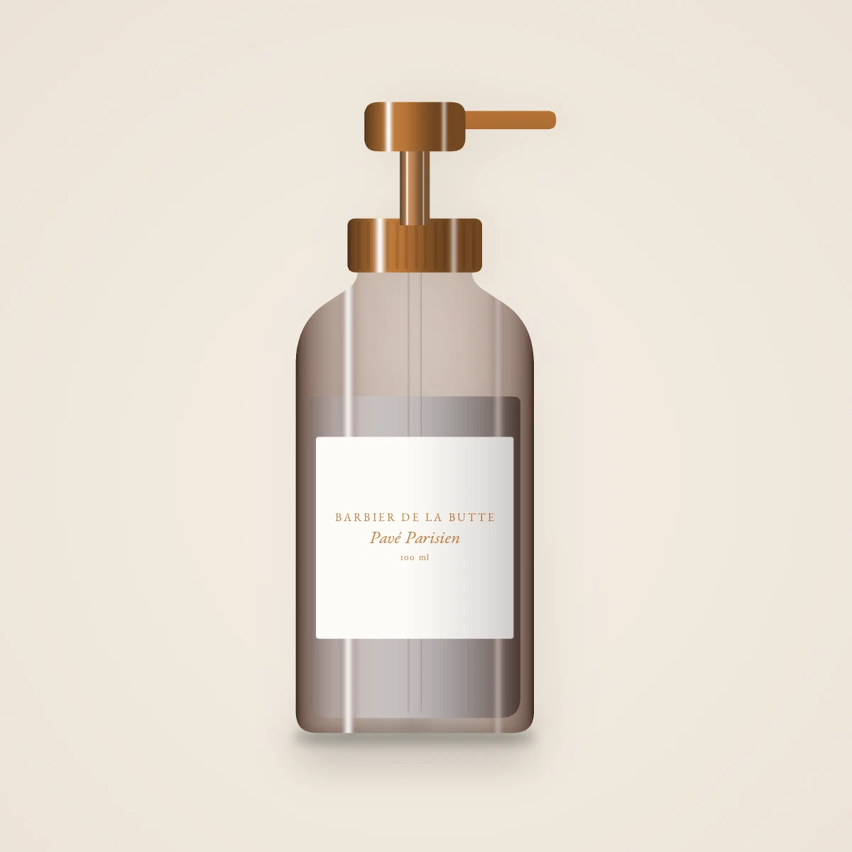 Soin visage anti-fatigue Pavé Parisien – Barbier de la Butte, flacon-pompe 100 ml