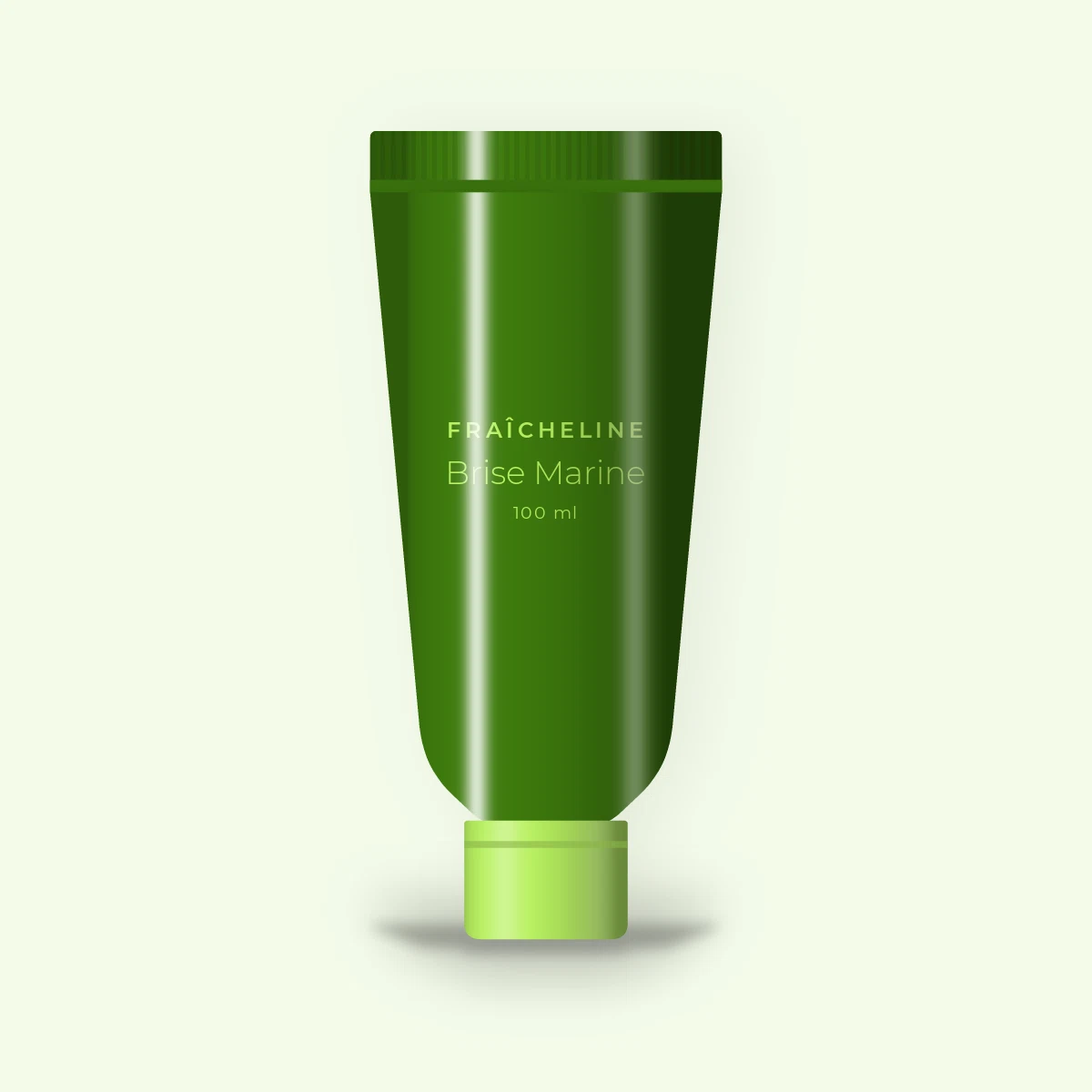 Crème à raser barbe dure Brise Marine – Fraîcheline, tube 100 ml