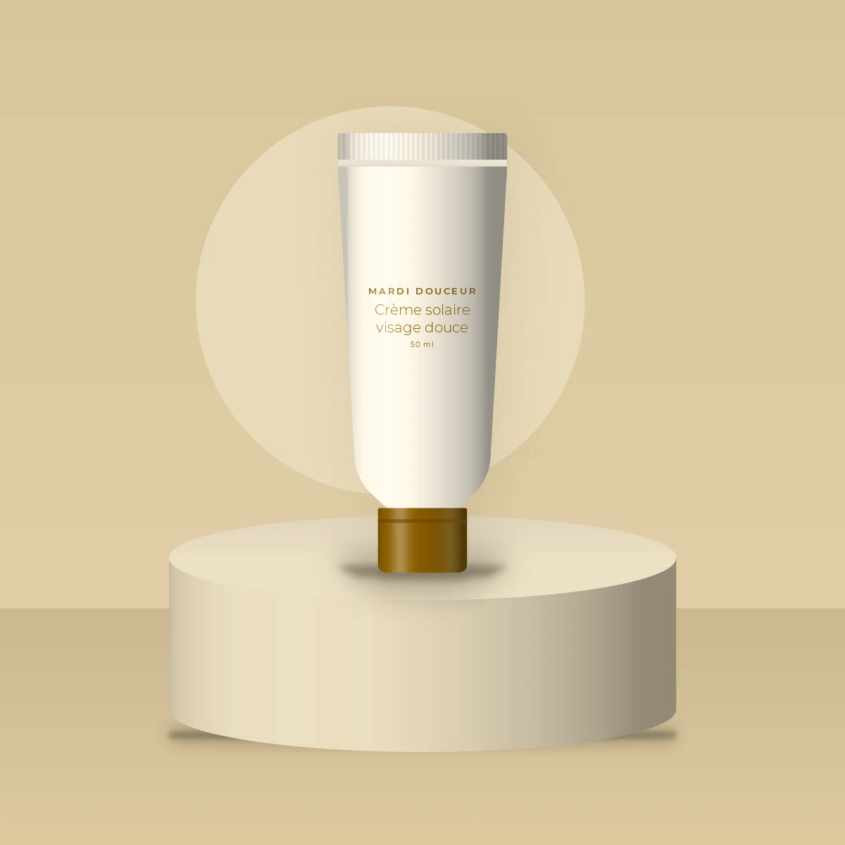 Crème solaire visage douce à l'extrait d'edelweiss SPF 50+ – Mardi Douceur, photo d'ambiance