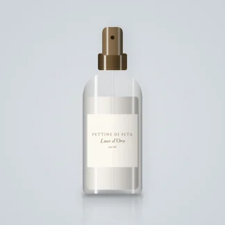 Soin sans rinçage Luce d'Oro à l'huile de babassu – Pettine di Seta, flacon spray 150 ml