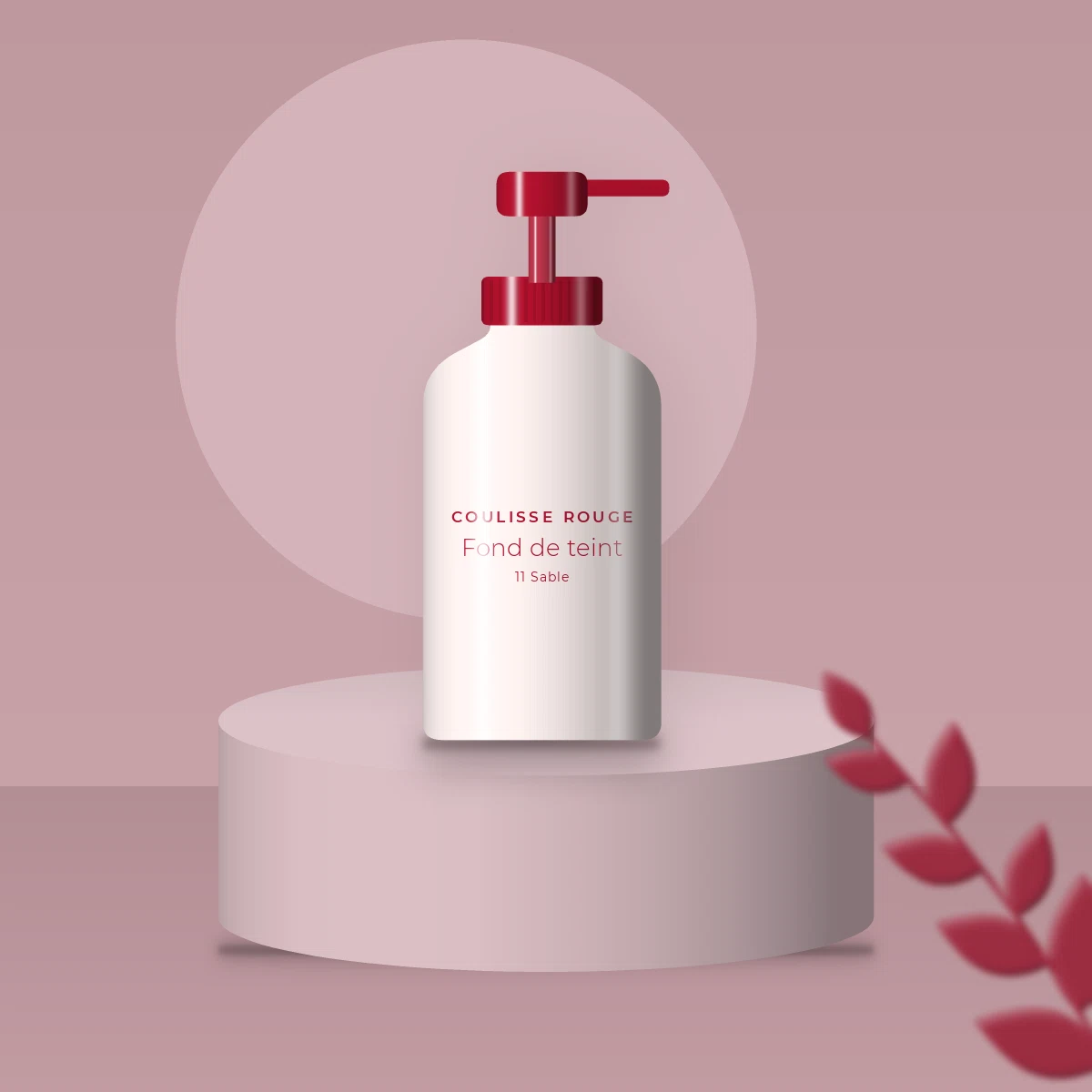 Fond de teint résistant à l'eau à la centella asiatica – Coulisse Rouge, photo d'ambiance