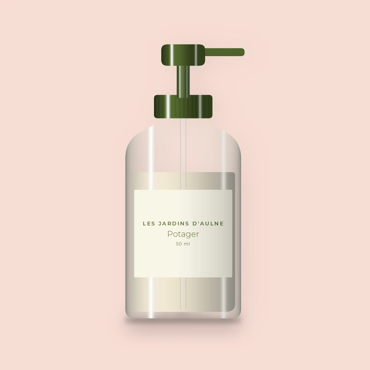 Sérum Potager à l'acide lactique – Les Jardins d'Aulne, flacon-pompe 50 ml