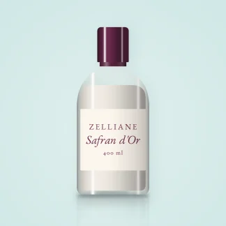 Nettoyant visage réconfortant Safran d'Or – Zelliane, flacon 400 ml