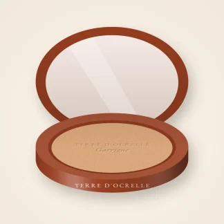 Terre de soleil effet ensoleillé Garrigue – Terre d'Ocrelle, boîtier 10 g, teinte 01 Hâle léger
