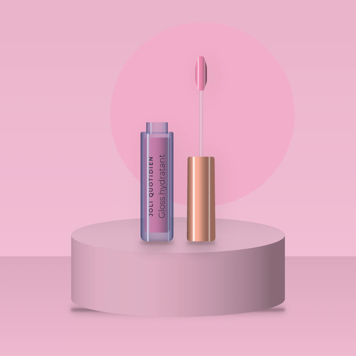Gloss hydratant aux peptides – Joli Quotidien, photo d'ambiance
