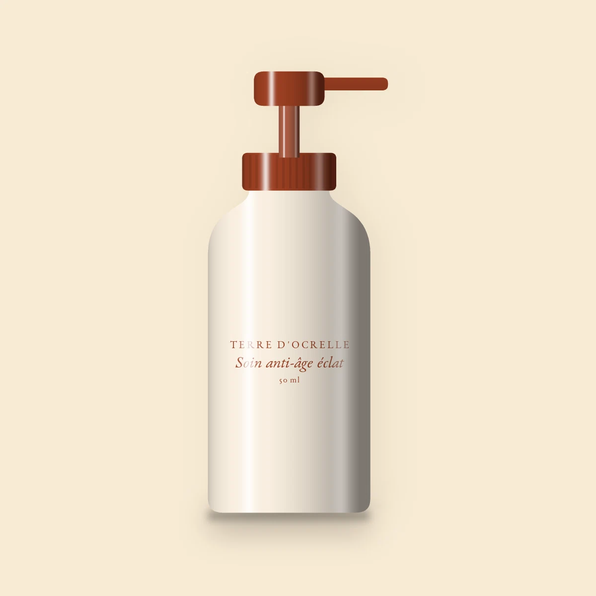 Soin anti-âge éclat à la vitamine C – Terre d'Ocrelle, flacon-pompe 50 ml