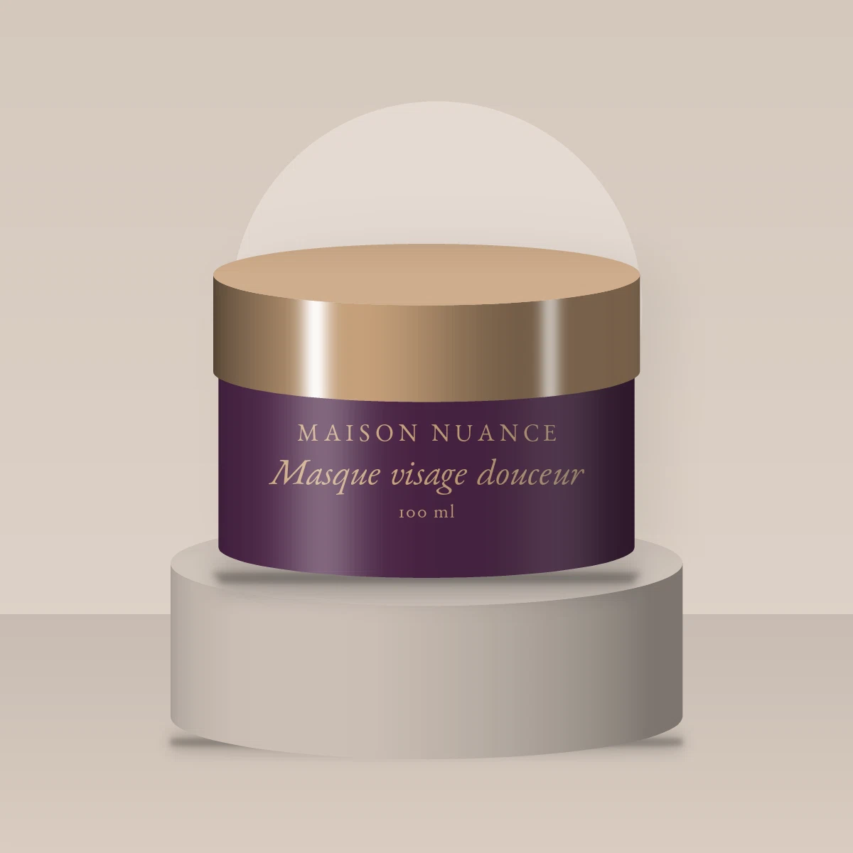 Masque visage douceur à la vitamine C – Maison Nuance, photo d'ambiance