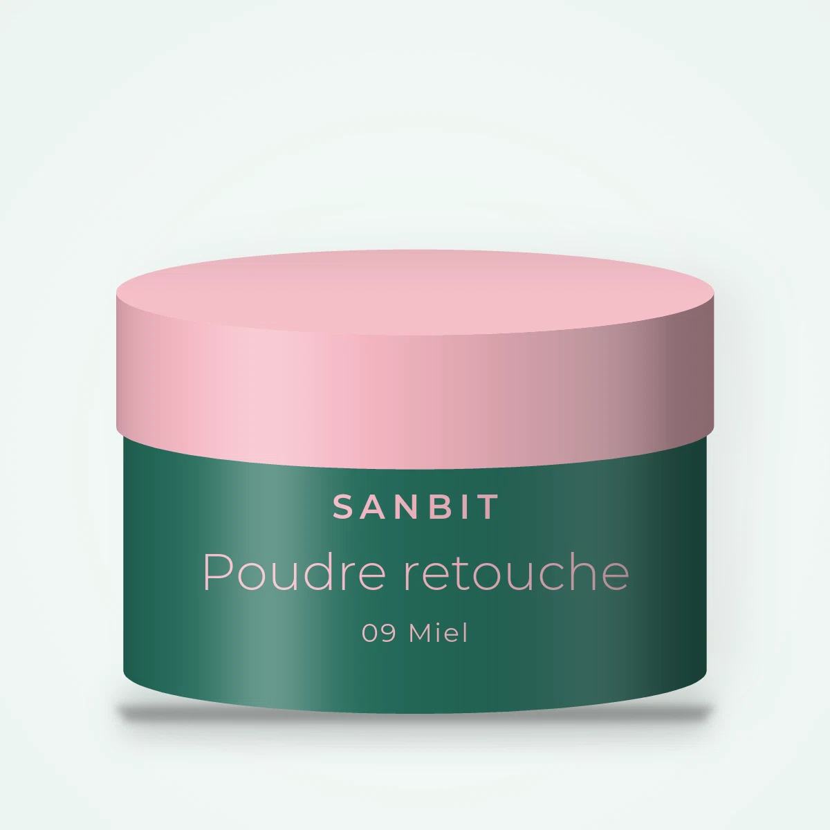 Poudre retouche à l'hibiscus – Sanbit, pot 12 g, teinte 09 Miel