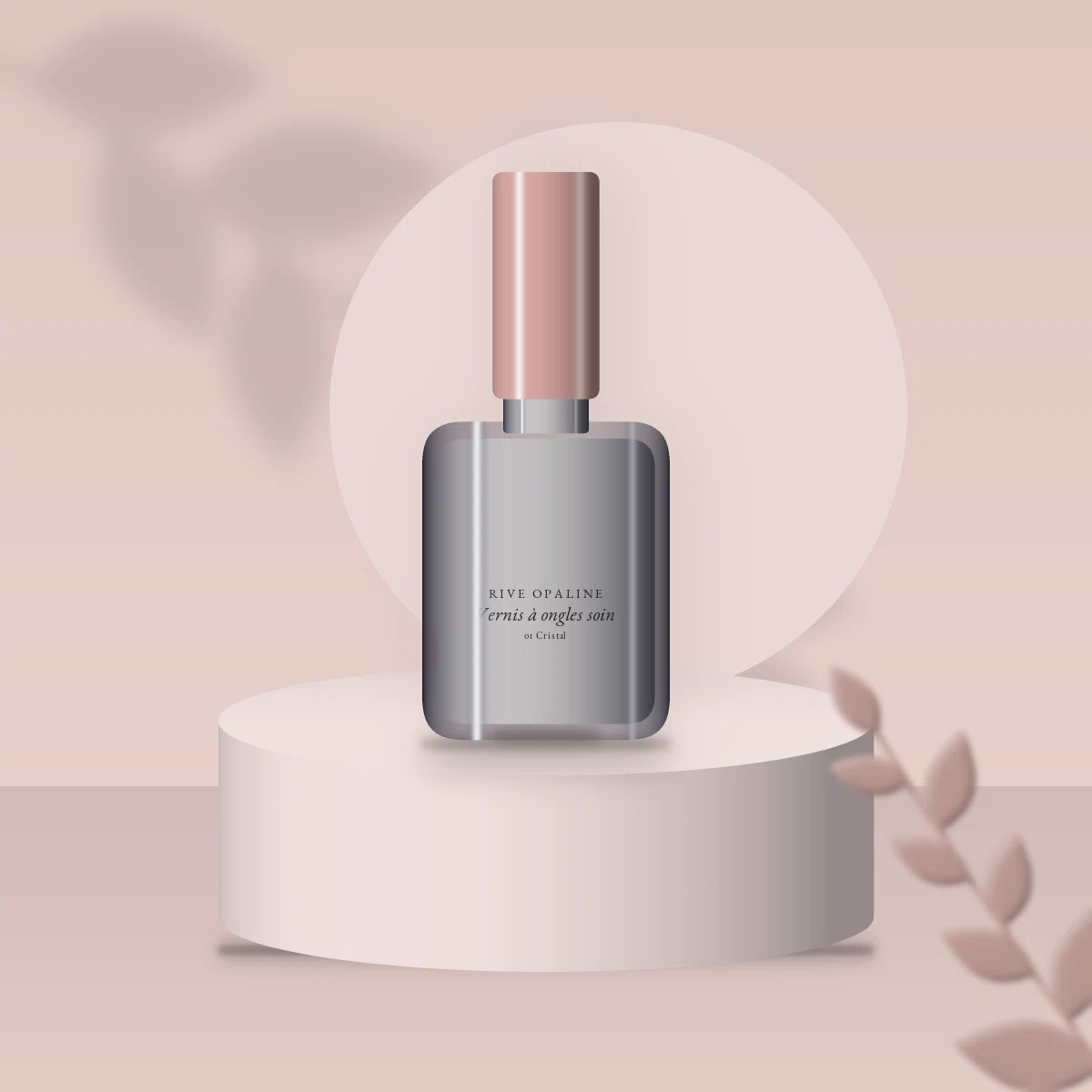 Vernis à ongles soin à l'huile d'abricot – Rive Opaline, photo d'ambiance