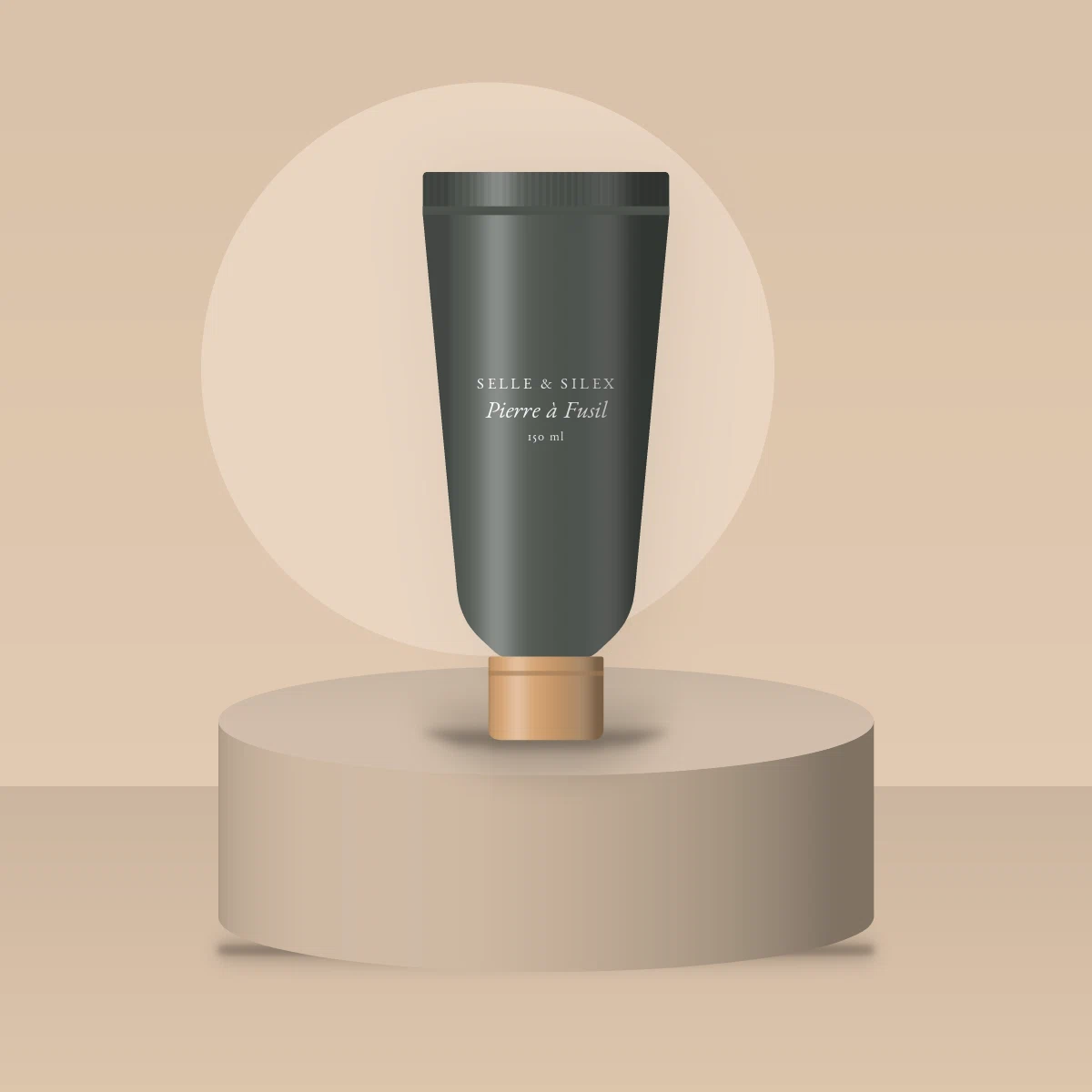 Crème à raser calmante Pierre à Fusil – Selle & Silex, photo d'ambiance