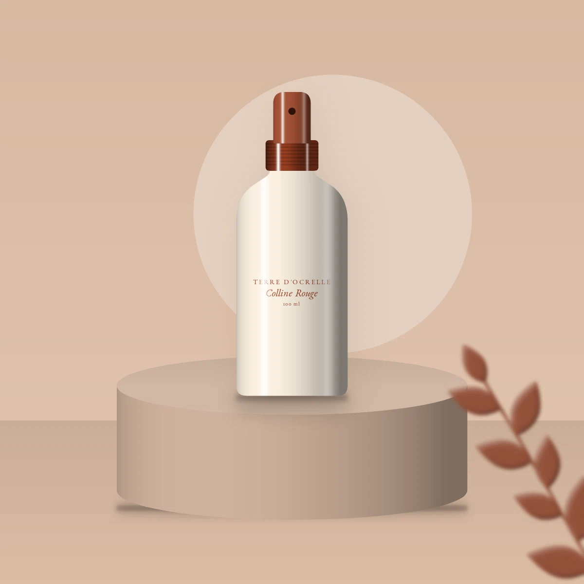 Lotion tonique hydratante Colline Rouge – Terre d'Ocrelle, photo d'ambiance