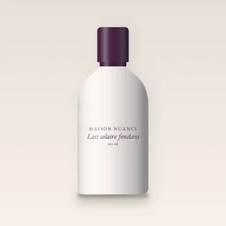 Lait solaire fondant à l'huile de noisette SPF 30 – Maison Nuance, flacon 100 ml