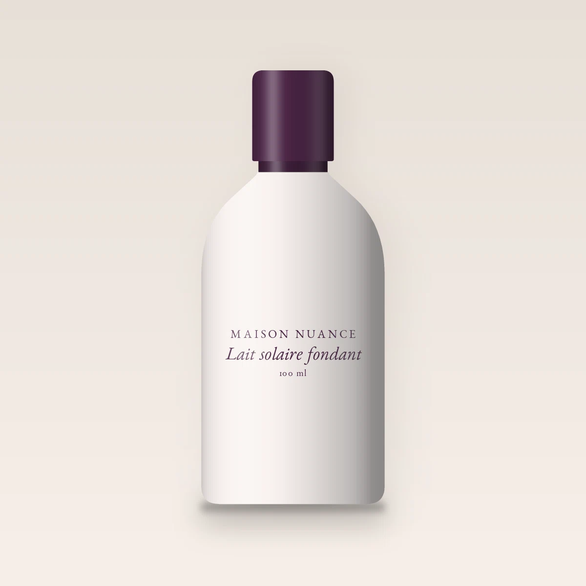 Lait solaire fondant à l'huile de noisette SPF 30 – Maison Nuance, flacon 100 ml