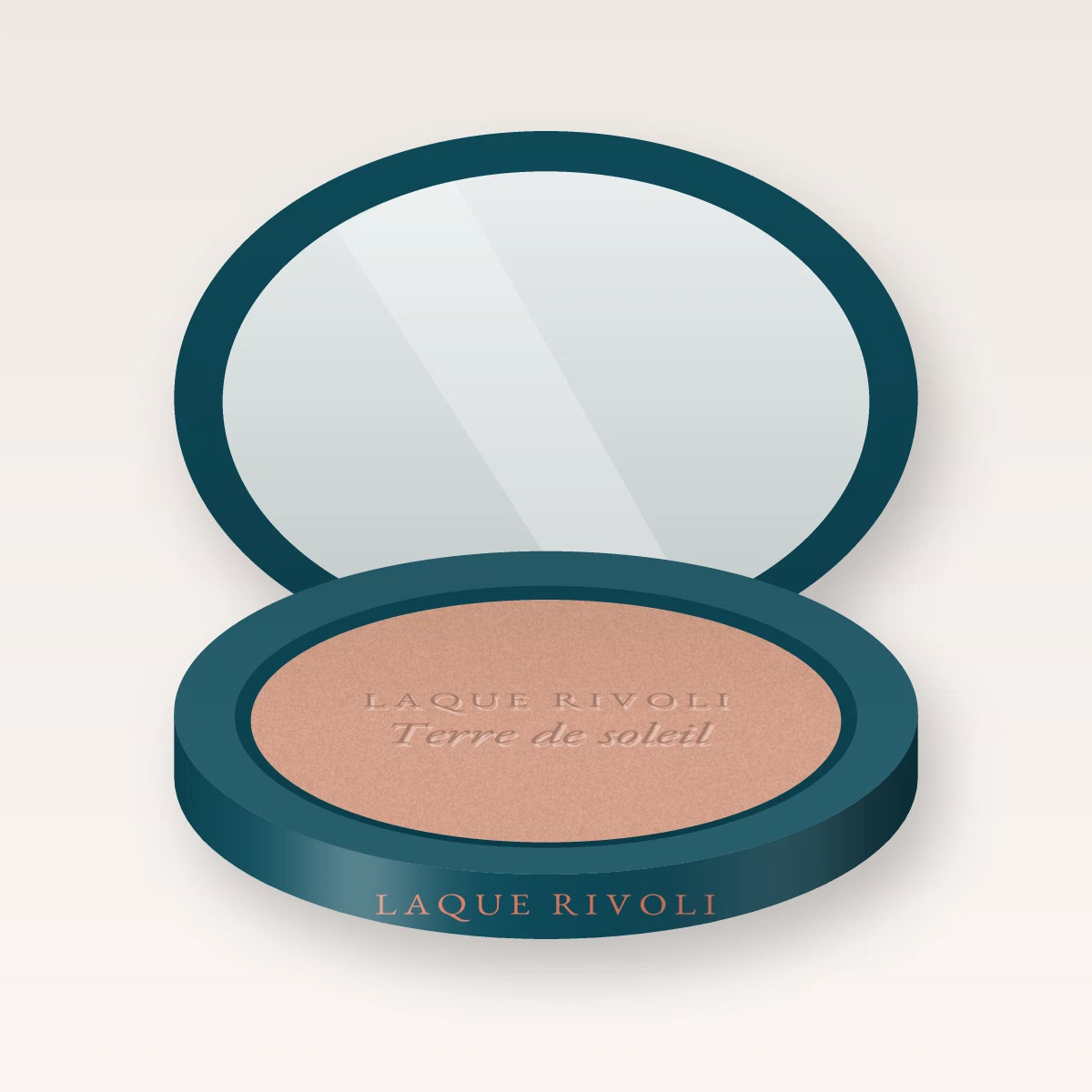 Terre de soleil sans transfert au beurre de mangue – Laque Rivoli, boîtier 15 g, teinte 02 Sable rosé