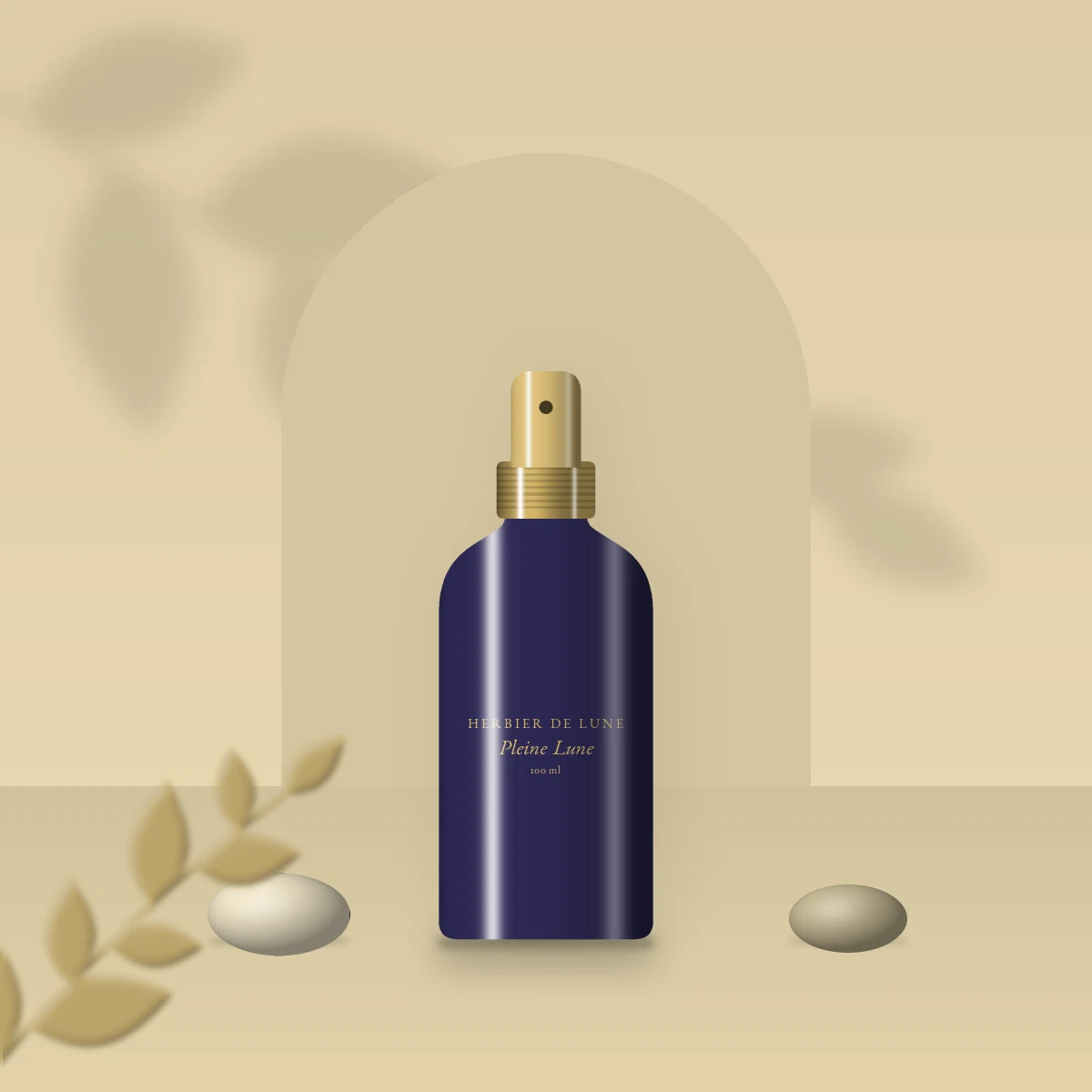 Lait solaire Pleine Lune désaltérant SPF 30 – Herbier de Lune, photo d'ambiance