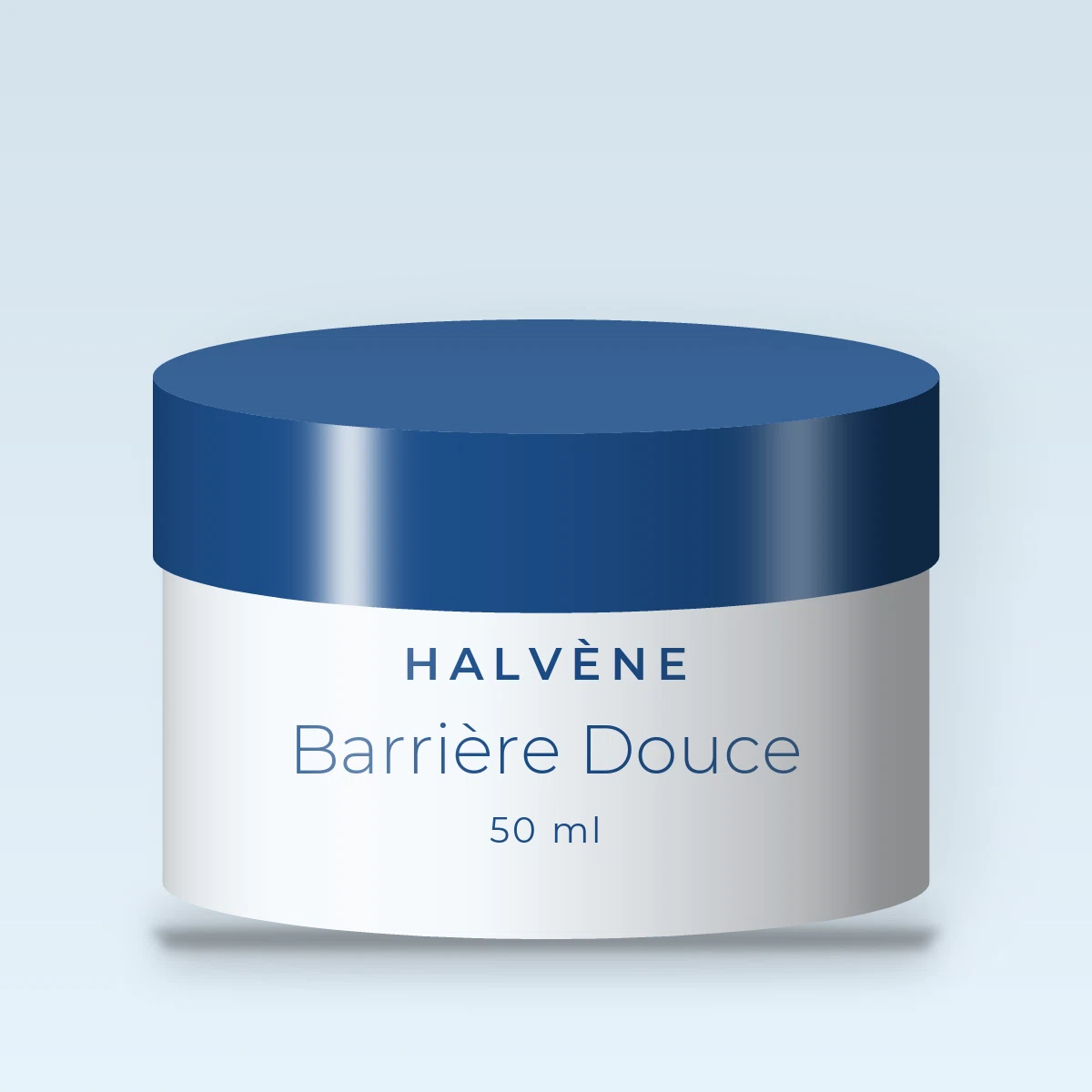 Crème hydratante fraîcheur Barrière Douce – Halvène, pot 50 ml