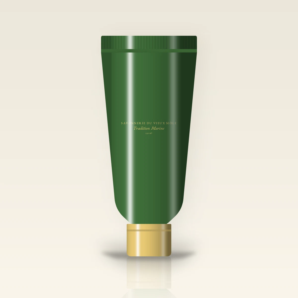 Crème à raser confort intense Tradition Marine – Savonnerie du Vieux Môle, tube 150 ml