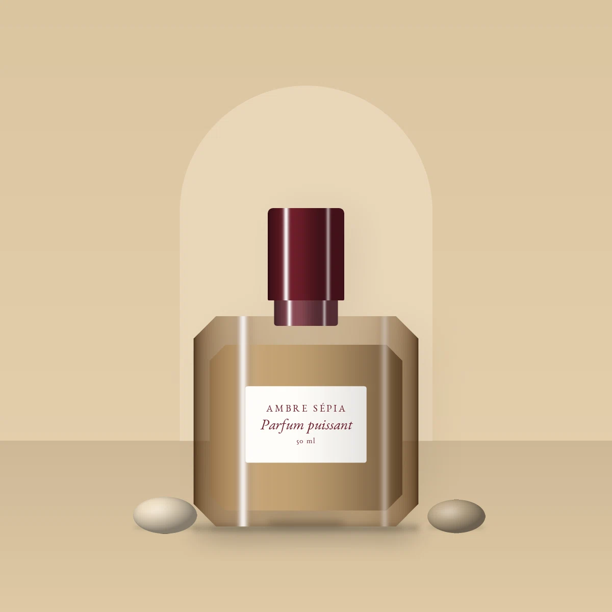 Parfum puissant à l'immortelle pour homme – Ambre Sépia, photo d'ambiance
