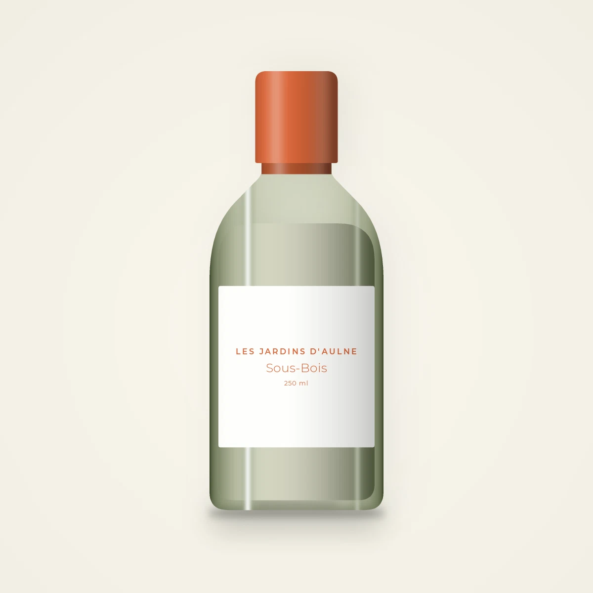 Lait corps Sous-Bois léger – Les Jardins d'Aulne, flacon 250 ml