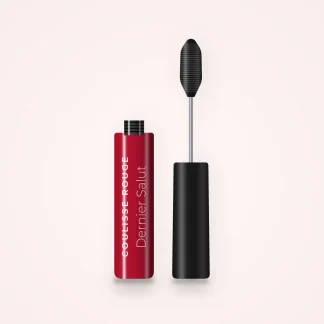 Mascara Dernier Salut volume extrême – Coulisse Rouge, flacon et brosse 8 ml, teinte Noir