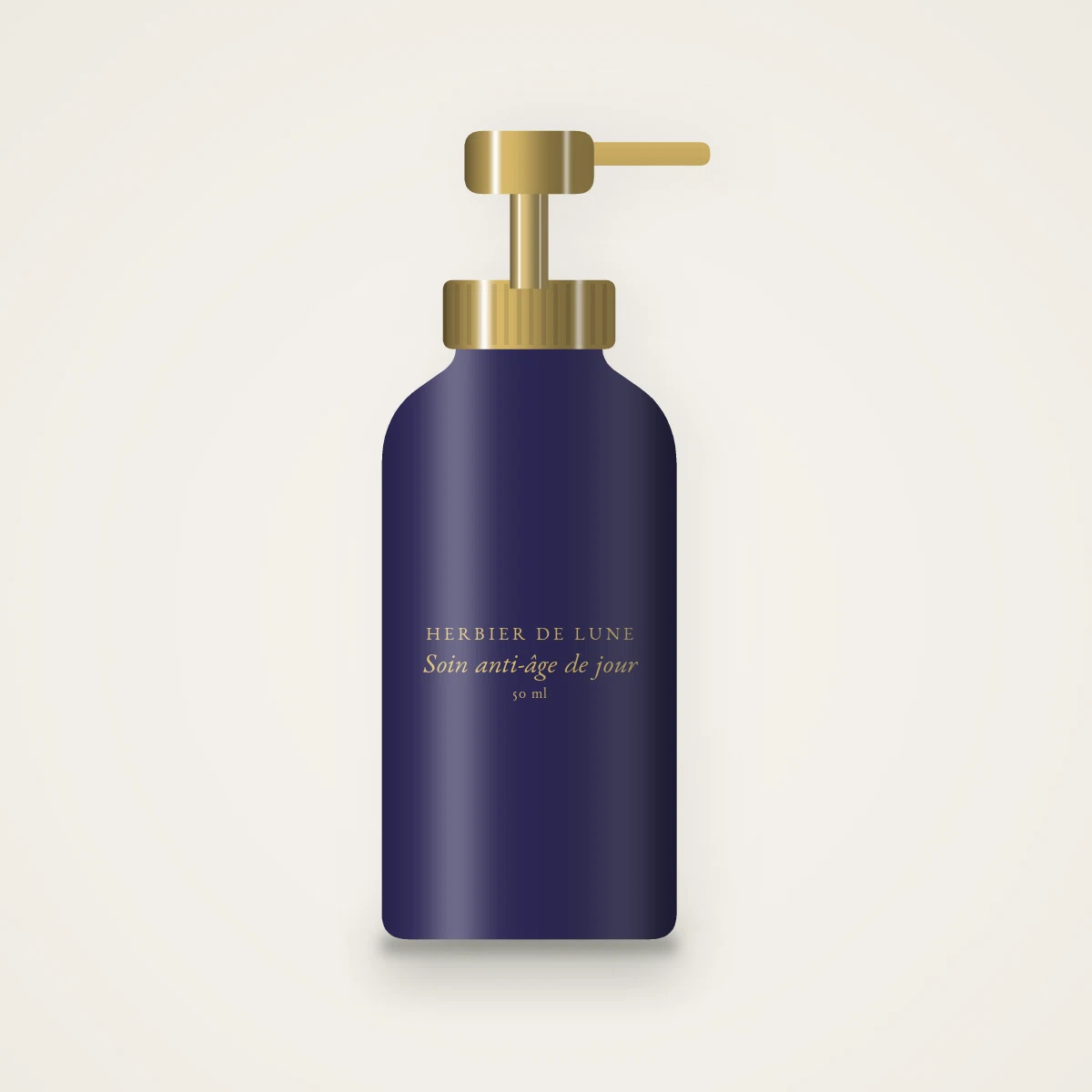 Soin anti-âge de jour au complexe de céramides – Herbier de Lune, flacon-pompe 50 ml