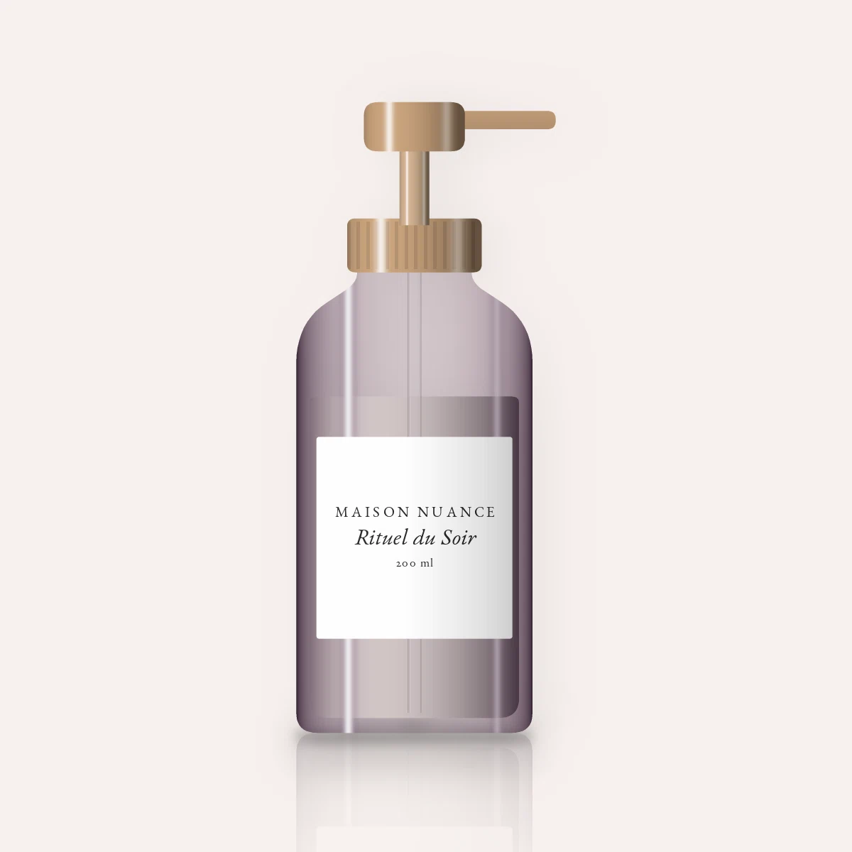 Lait corps Rituel du Soir peaux sensibles – Maison Nuance, flacon-pompe 200 ml