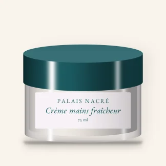 Crème mains et ongles fraîcheur au squalane – Palais Nacré, pot 75 ml