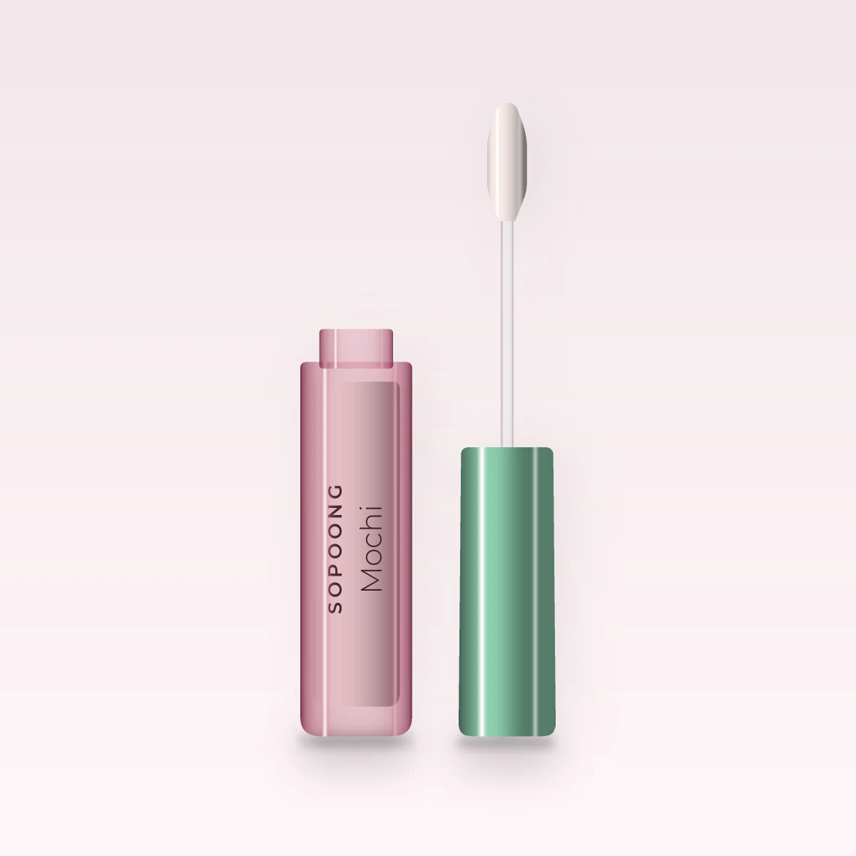 Gloss Mochi à l'huile d'abricot – Sopoong, flacon applicateur 4 ml, teinte 01 Cristal