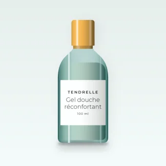 Gel douche réconfortant à l'eau de mer – Tendrelle, flacon 100 ml