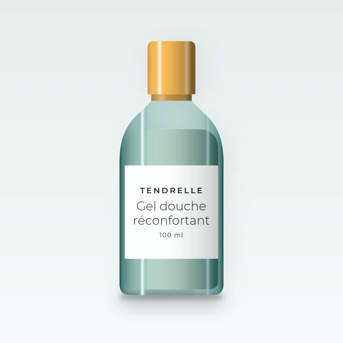 Gel douche réconfortant à l'eau de mer – Tendrelle, flacon 100 ml