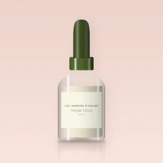 Verger Doux sérum peau neuve – Les Jardins d'Aulne, flacon compte-gouttes 50 ml