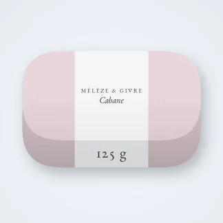 Savon Cabane à l'avoine – Mélèze & Givre, pain 125 g