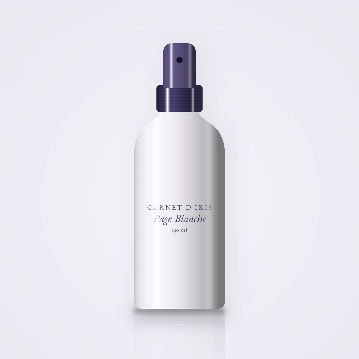 Brume parfumée Page Blanche au gingembre – Carnet d'Iris, flacon spray 150 ml