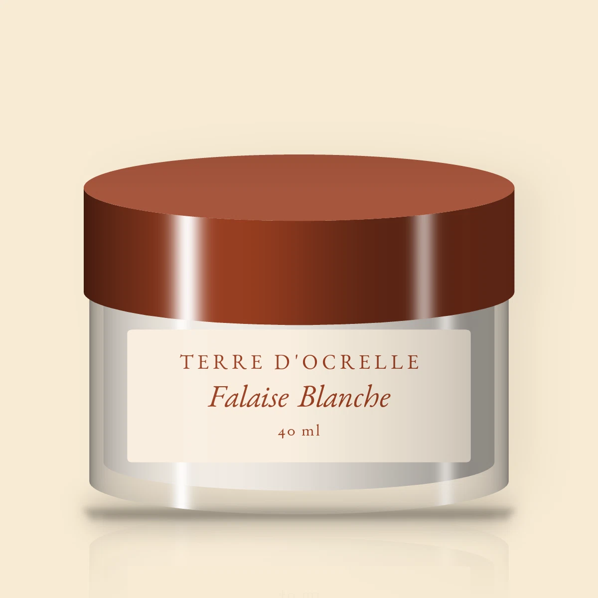 Falaise Blanche crème hydratante réconfortante – Terre d'Ocrelle, pot 40 ml