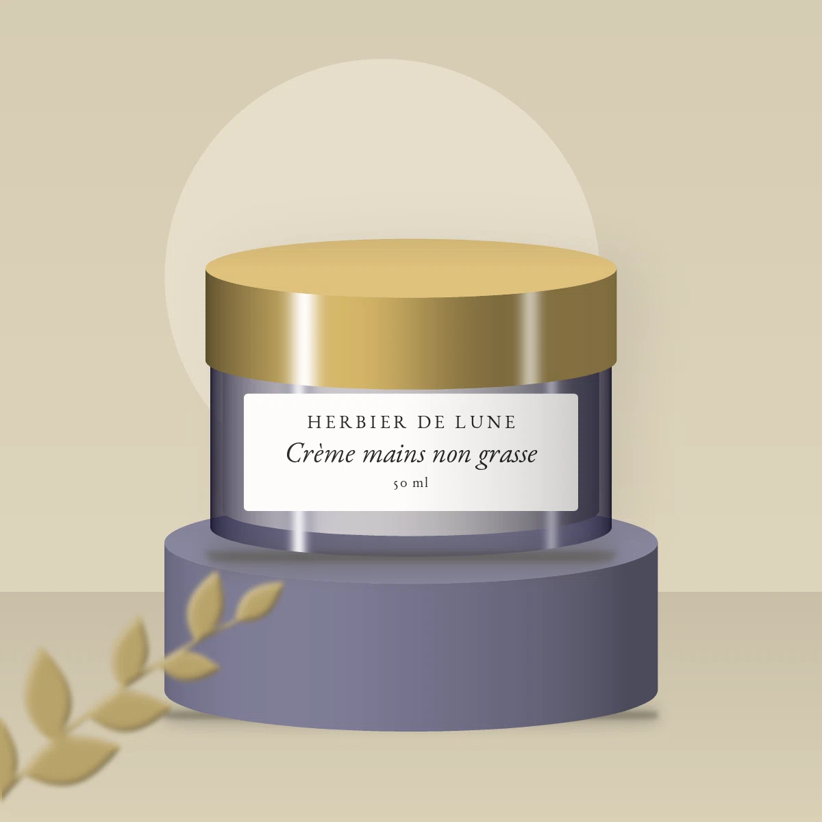 Crème mains non grasse au calendula – Herbier de Lune, photo d'ambiance