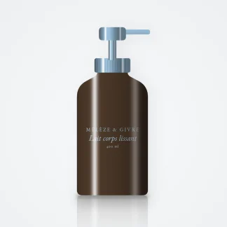 Lait corps lissant à l'huile de sésame – Mélèze & Givre, flacon-pompe 400 ml