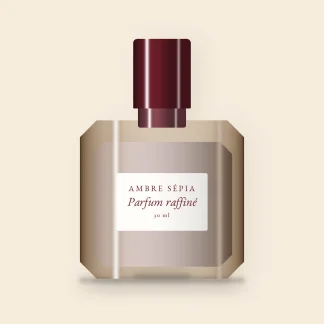 Parfum raffiné au poivre rose – Ambre Sépia, flacon 30 ml