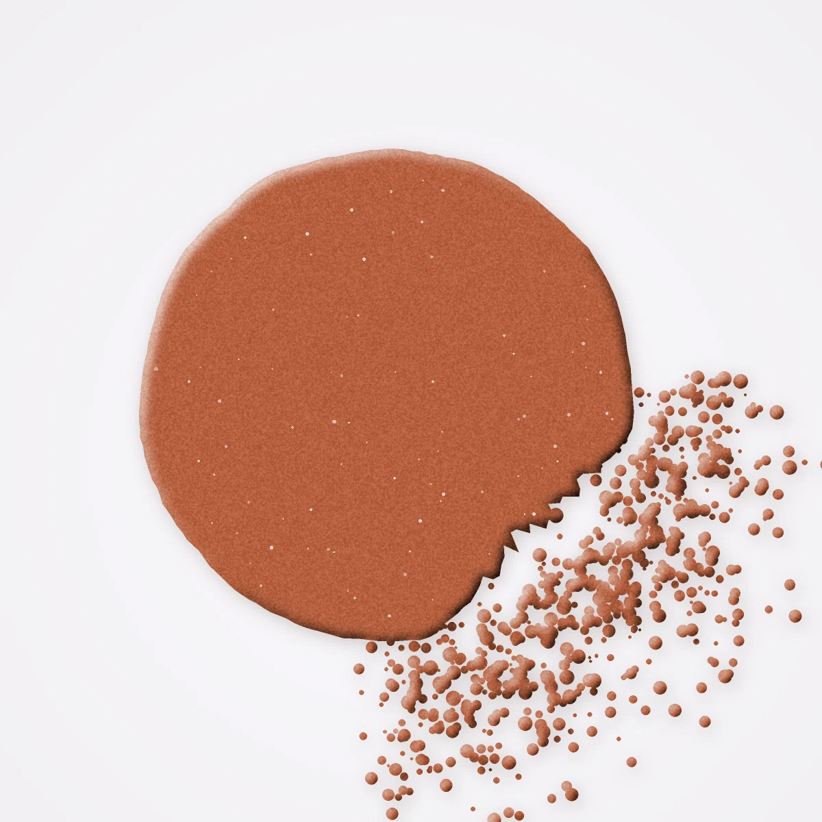Palette yeux Contraste sans transfert – Chromalie, aperçu de la teinte Tons terracotta