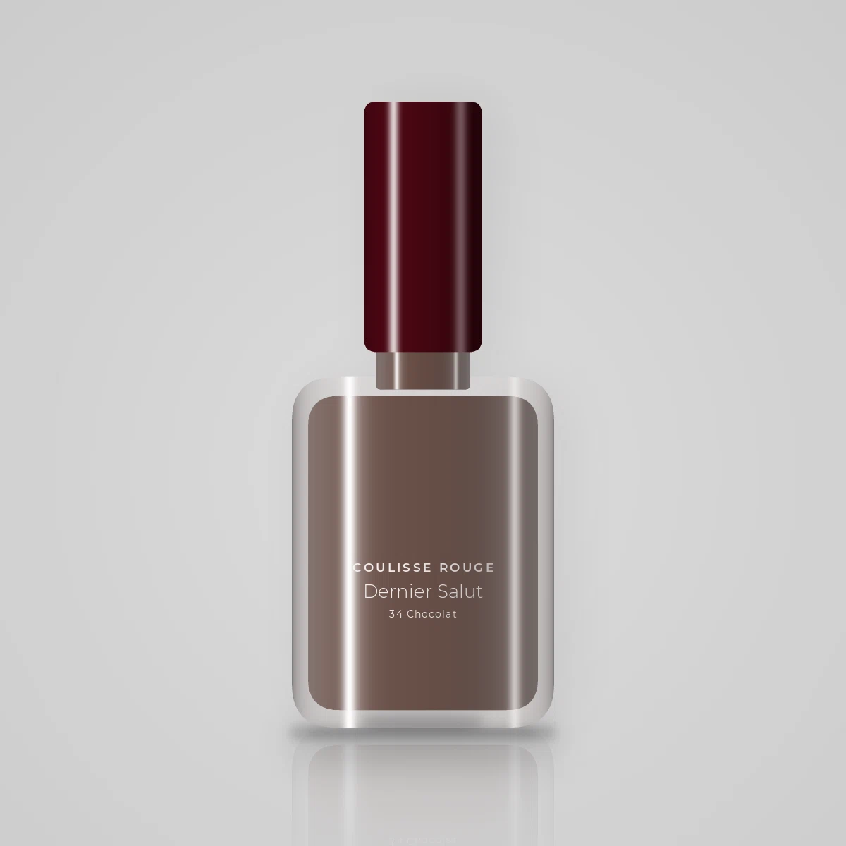Vernis à ongles couleur pure Dernier Salut – Coulisse Rouge, flacon 5 ml, teinte 34 Chocolat