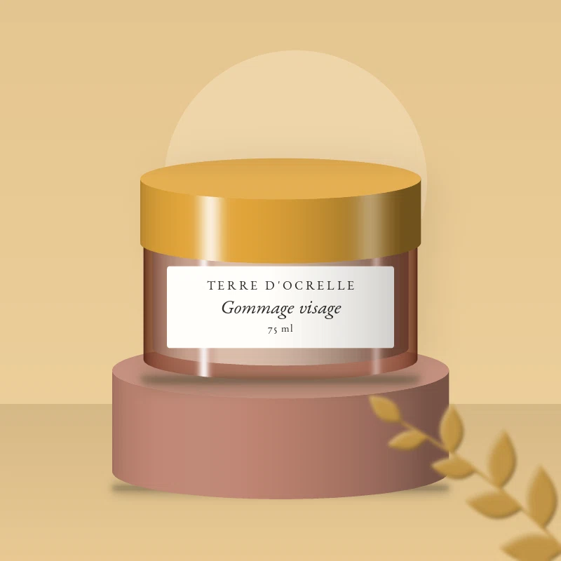 Gommage visage micro-exfoliant à l'extrait de citron – Terre d'Ocrelle, photo d'ambiance