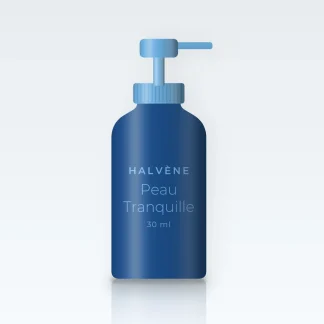 Sérum redensifiant Peau Tranquille – Halvène, flacon-pompe 30 ml