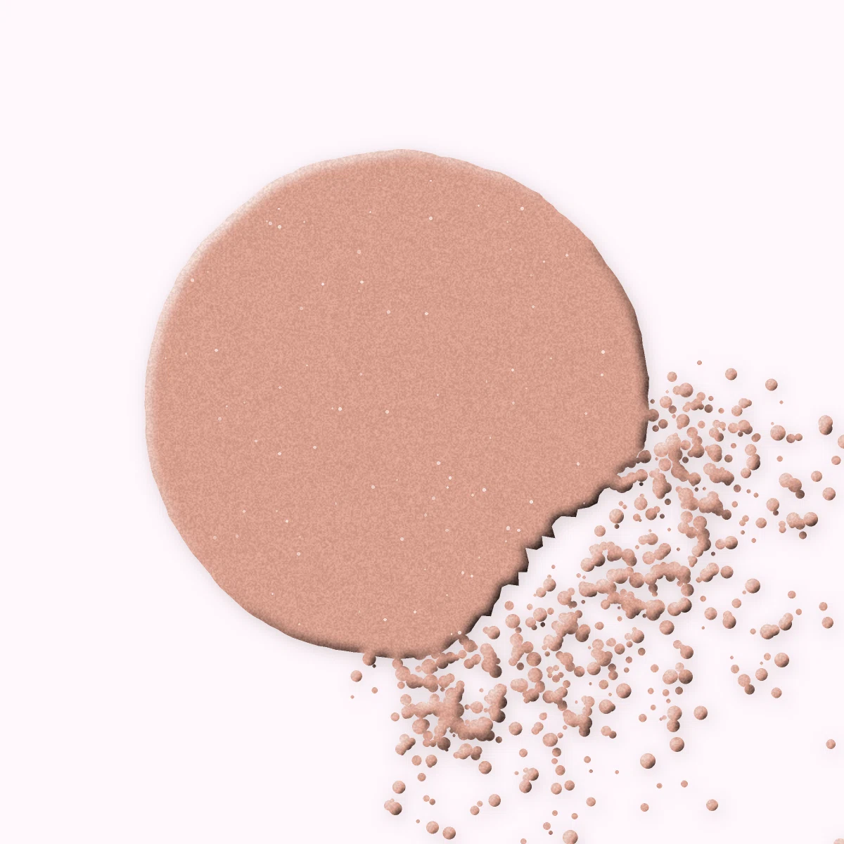Blush Sucre d'Orge au kaolin – Bonbon Néon, aperçu de la teinte 15 Nude rosé